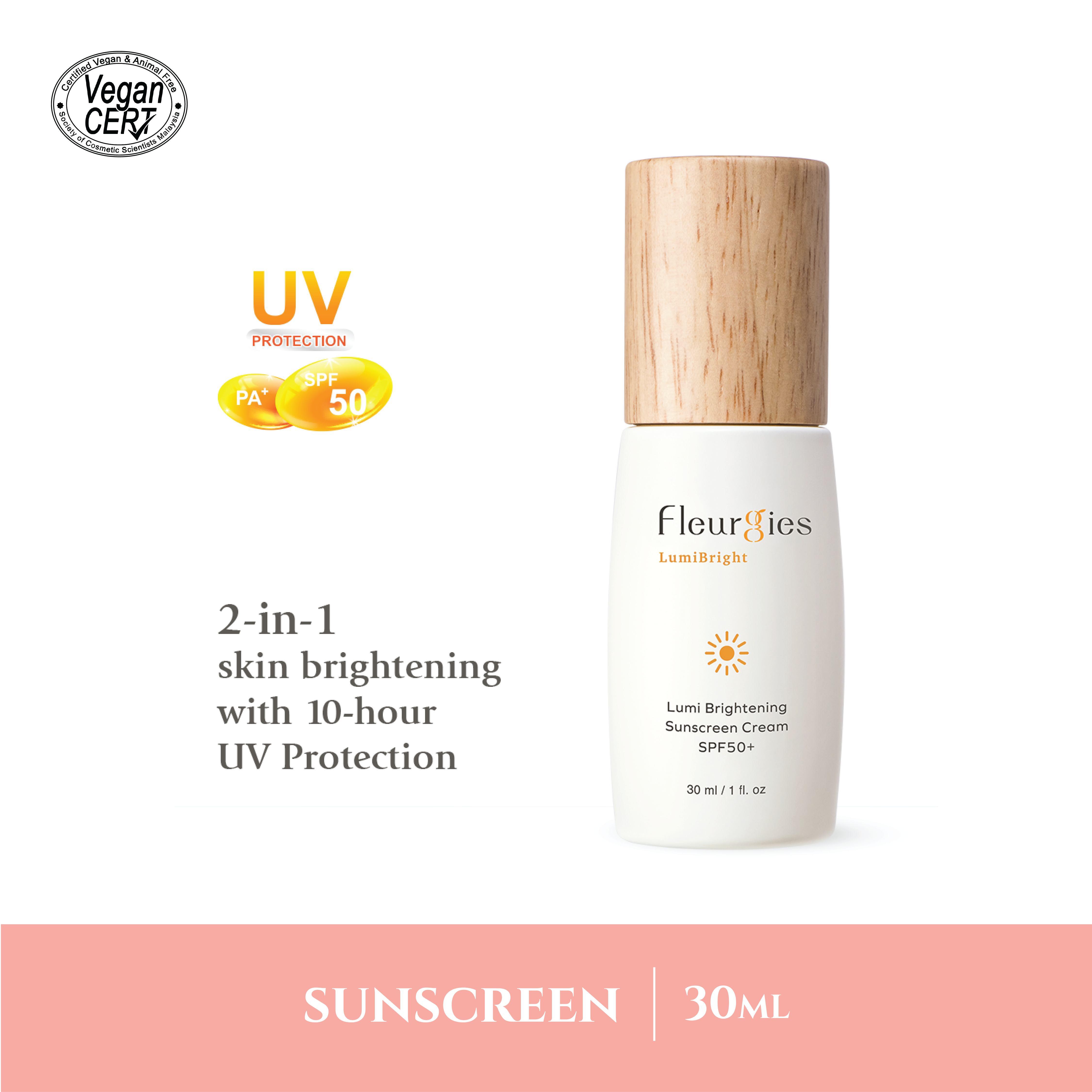 Fleurgies Lumi Bright Sunscreen Cream SPF50
